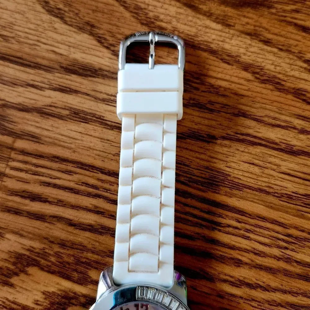 JUICY COUTURE Vintage Silver And Crystal Boyfriend Watch WHIMSYGOTH